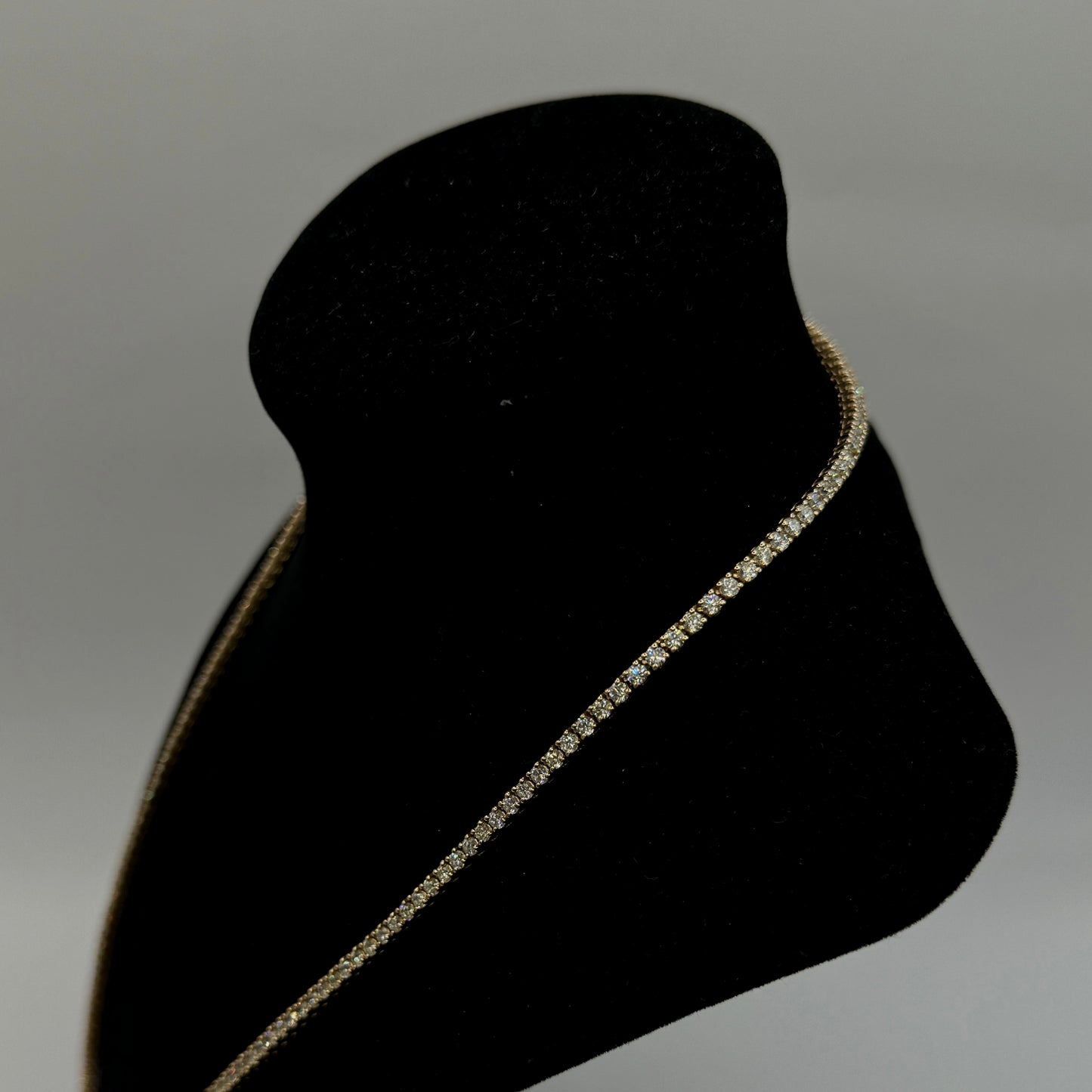 14k Rose Gold Tennis Chain